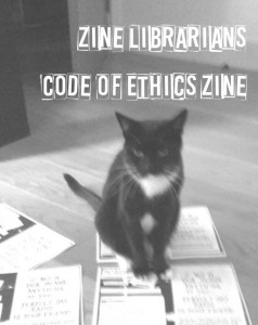 Cover of Zine Librarian Code of Ethics Zine