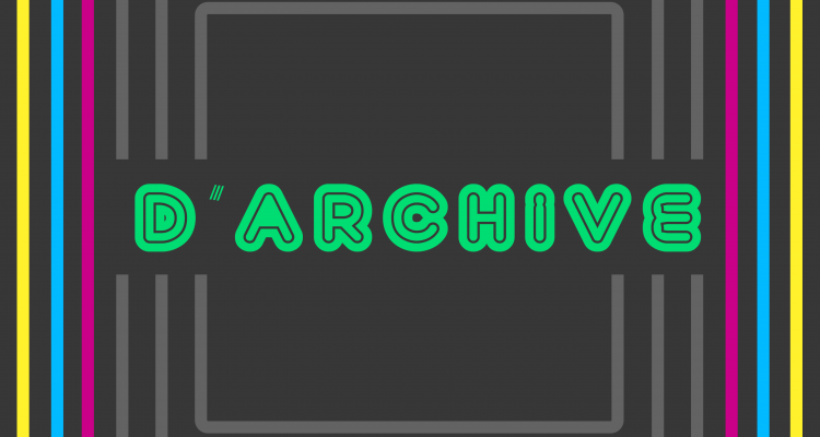 colorful logo for the D'Archive podcast